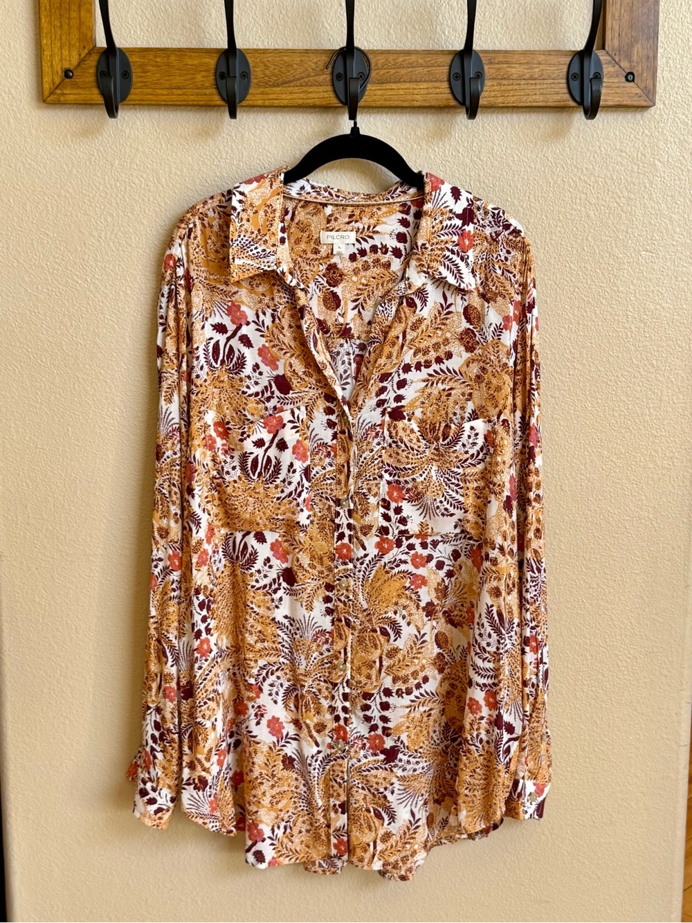 Anthropologie Pilcro Romy Button Down Shirt